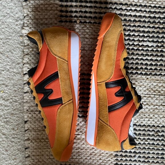 Karhu Athletic Sneakers in Orange and Tan with Black Detail main image 7